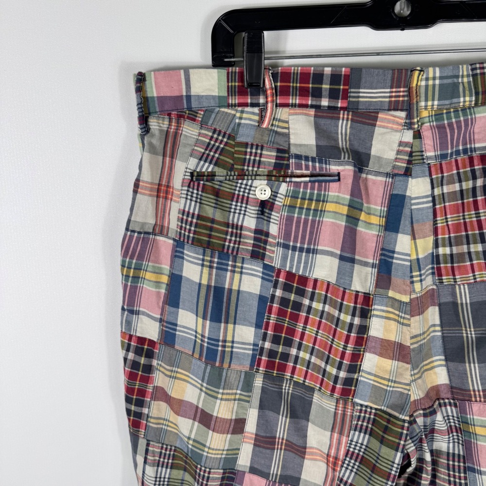 Polo Ralph Lauren Madras Patchwork Plaid Shorts Mens 40W Classic Fit 9"Multi NWT - Picture 9 of 9